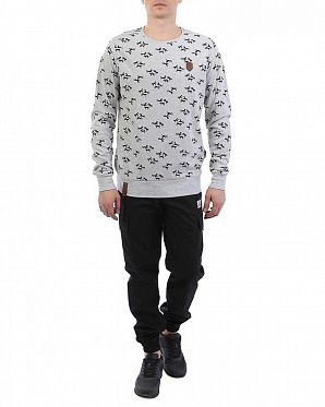 Толстовка мужская свитшот легкий Naketano Asgardian Grey Horse Толстовка мужская свитшот легкий Naketano Asgardian Grey Horse