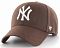 Бейсболка классическая с изогнутым козырьком '47 Brand MVP SNAPBACK New York Yankees BW Brown