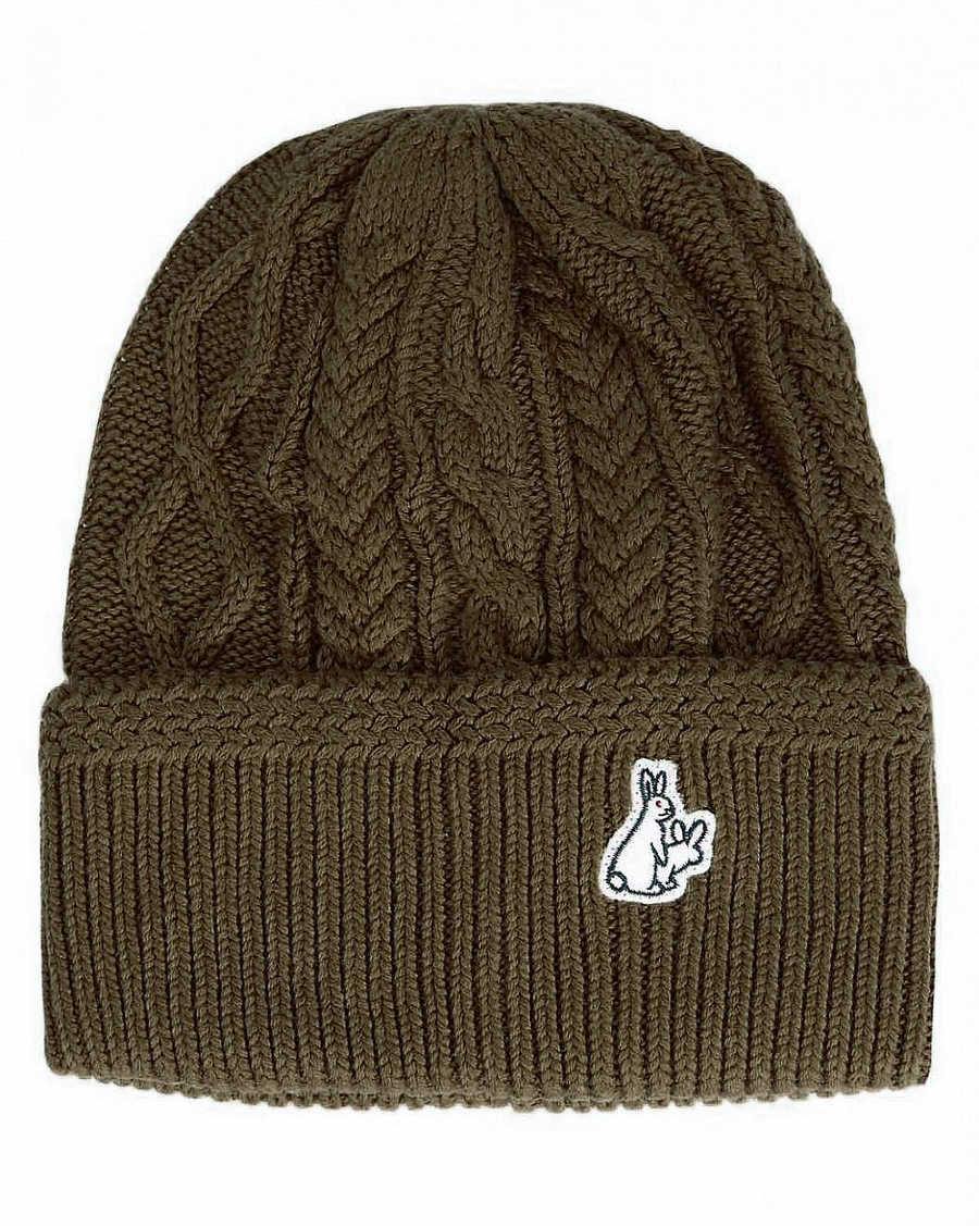 Шапка вязанная с подворотом FR2 Rib Stitch Made in Japan Tabaco отзывы