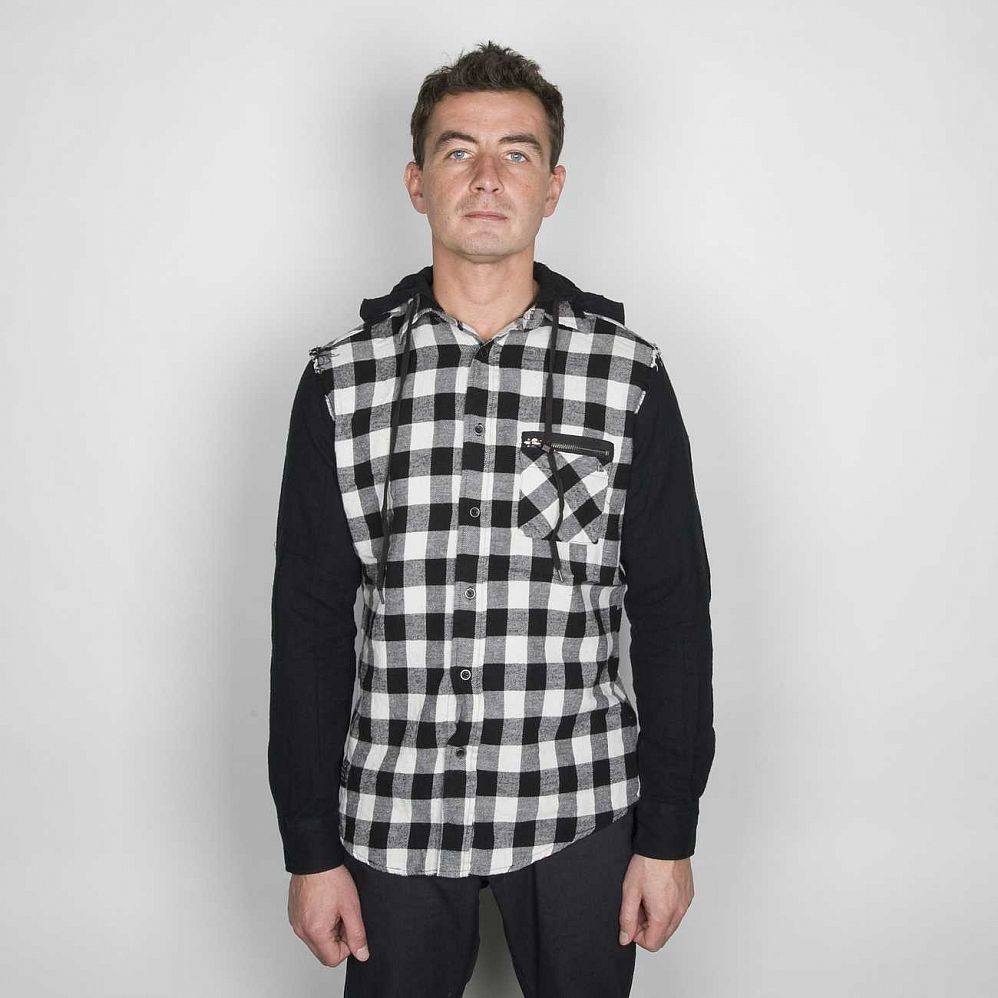 Рубашка Krew Wallens Hooded L/S Sf10 Black отзывы