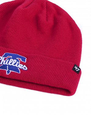 Шапка с подворотом '47 Brand Baseball Philadelphia Phillies Red Шапка с подворотом '47 Brand Baseball Philadelphia Phillies Red