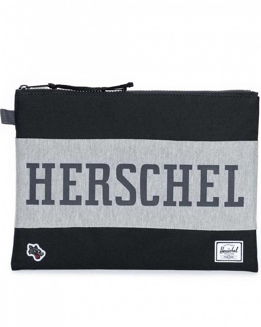 Папка Чехол Herschel Network Extra Large Select Away - Black Grey отзывы