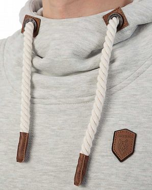 Толстовка мужская с капюшоном Naketano Supapimmel Stone Толстовка мужская с капюшоном Naketano Supapimmel Stone