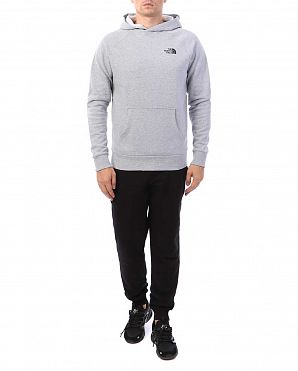 Толстовка мужская с капюшоном флисовая The North Face Raglan Red Box Grey Толстовка мужская с капюшоном флисовая The North Face Raglan Red Box Grey