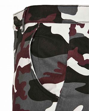 Джоггеры мужские карго Urban Classics Wine Camo Джоггеры мужские карго Urban Classics Wine Camo