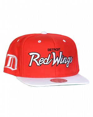 Бейсболка с прямым козырьком Mitchell and Ness ND51Z MTC Detroit Red Wings Red White Бейсболка с прямым козырьком Mitchell and Ness ND51Z MTC Detroit Red Wings Red White