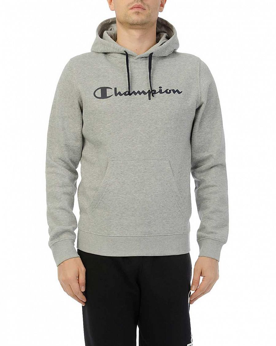 Толстовка мужская с капюшоном Оригинал Champion Authentic American EM006 Grey отзывы