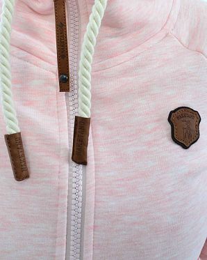 Толстовка женская на молнии с капюшоном Naketano Brazzo Candy Muschi Melange