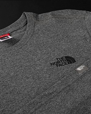 Футболка мужская The North Face Box Back Dark Grey Black Футболка мужская The North Face Box Back Dark Grey Black