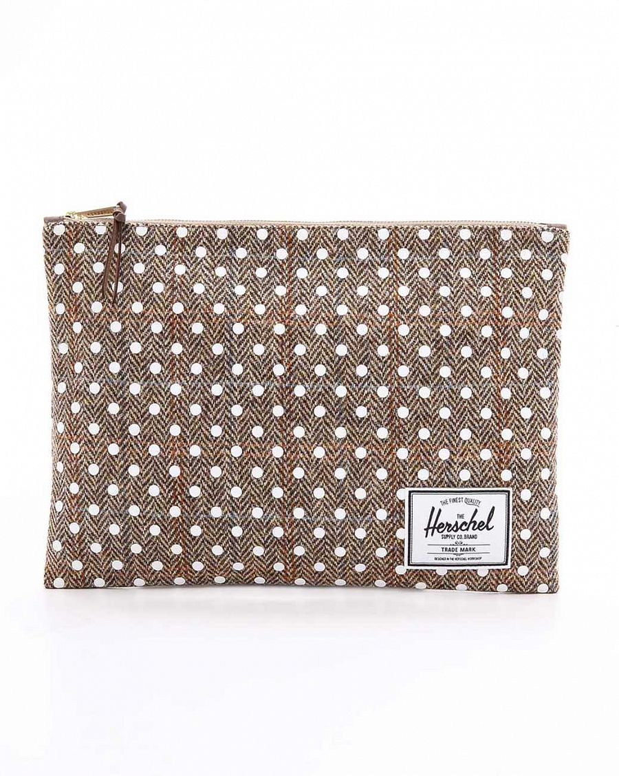 Клатч Herschel Network Extra Large Harris Tweed White polka dot отзывы Клатч Herschel Network Extra Large Harris Tweed White polka dot отзывы
