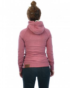 Толстовка женская на молнии с капюшоном Naketano Brazzo IX Luccente Melange