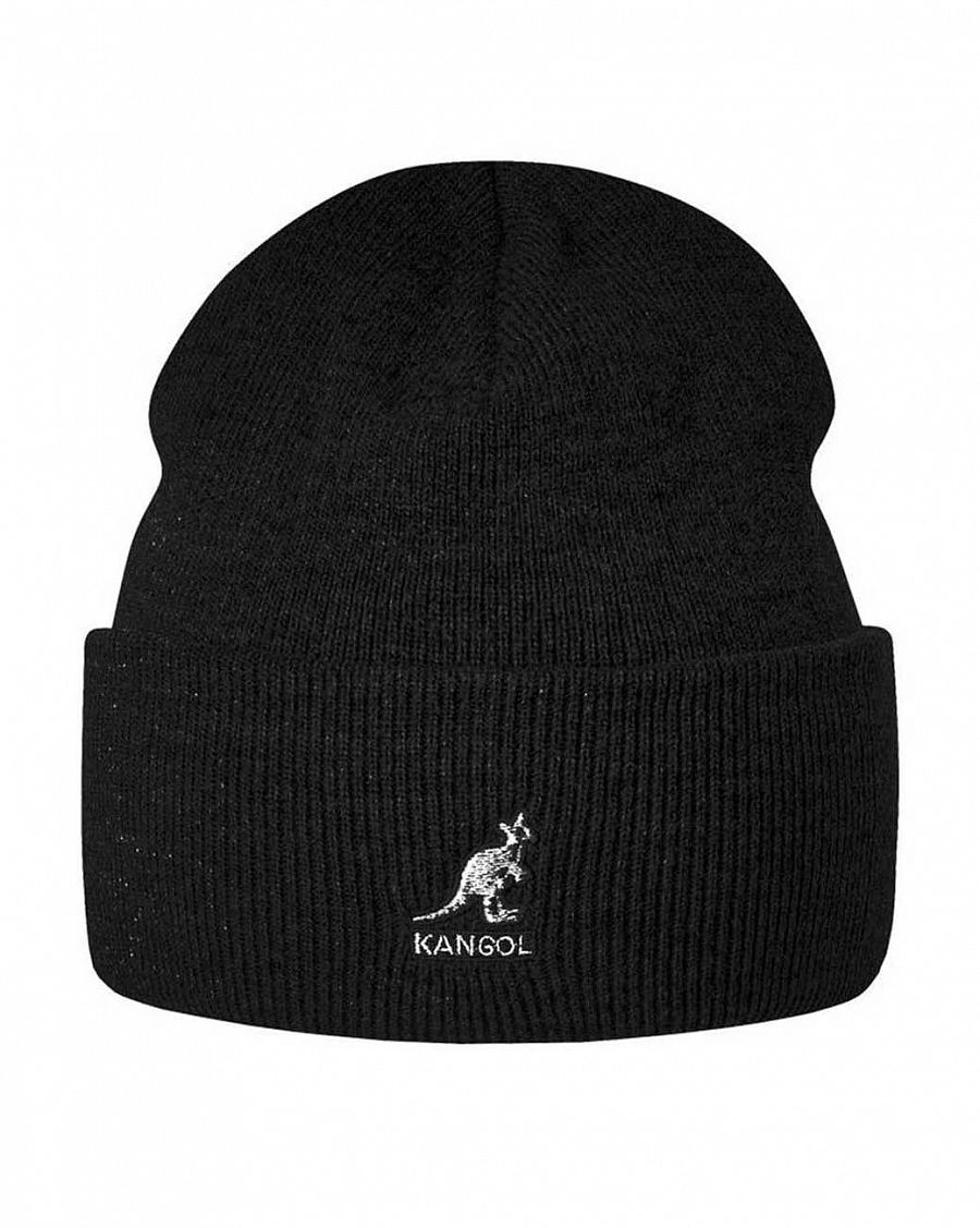 Шапка зимняя вязаная англия Kangol Cuff Pull-On Black отзывы