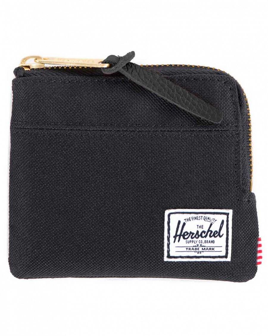 Кошелек на молнии и слотом для карт Herschel Johnny Black Black отзывы