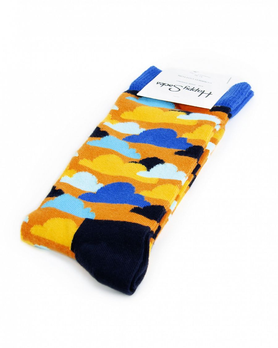 Носки мужские Happy Socks Combed Cotton Cloud Big Orange отзывы