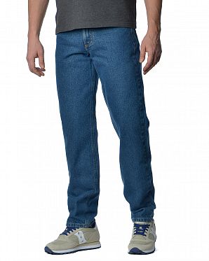 Джинсы мужские свободные из толстого хлопка USA 17 DST Dark Blue