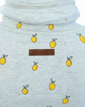 Толстовка женская на молнии с высоким воротом Naketano That is your oath Amazing Grey