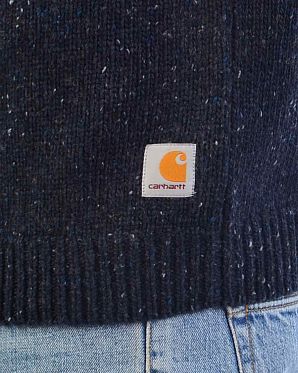Свитер мужской Carhartt WIP Anglistic Turtlieneck Navy Свитер мужской Carhartt WIP Anglistic Turtlieneck Navy
