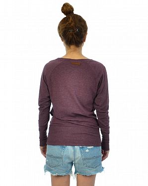 Толстовка легкая женская свитшот Naketano Groupie Bordeaux Melange