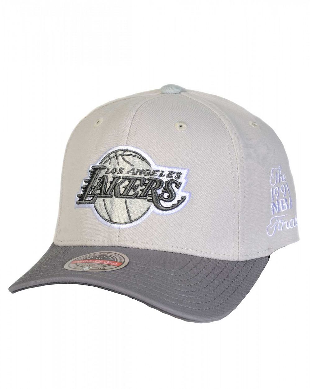 Бейсболка с изогнутым козырьком Mitchell and Ness ACTIVE GREY Los Angeles Lakers Grey отзывы