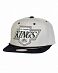 Бейсболка с прямым козырьком Mitchell and Ness VISCORD Los Angeles Kings Grey