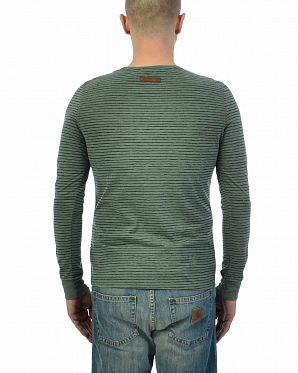 Футболка лонгслив мужская Naketano Hosenpuper Langen Schwanz Mel Футболка лонгслив мужская Naketano Hosenpuper Langen Schwanz Mel