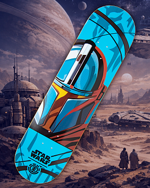 Дека Element с покрытием 8.25 (17 голубой 8.25)