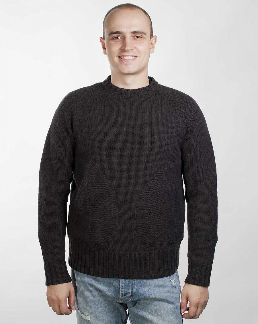купить Свитер Addict Heavy Crew Knit Black в Москве купить Свитер Addict Heavy Crew Knit Black в Москве