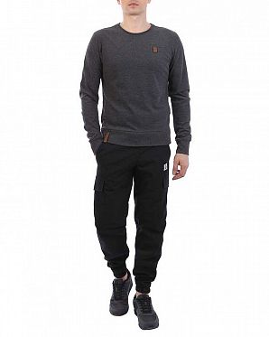 Толстовка мужская свитшот Naketano Until The Pain Starts Anthracite Толстовка мужская свитшот Naketano Until The Pain Starts Anthracite