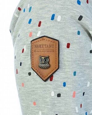 Толстовка женская на молнии с капюшоном Naketano Gunnesbush Grey Melange