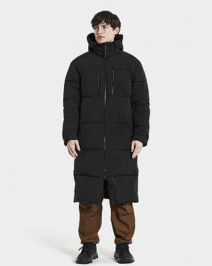 Куртка мужская зимняя водонепроницаемая Didriksons Hilmer Long Black