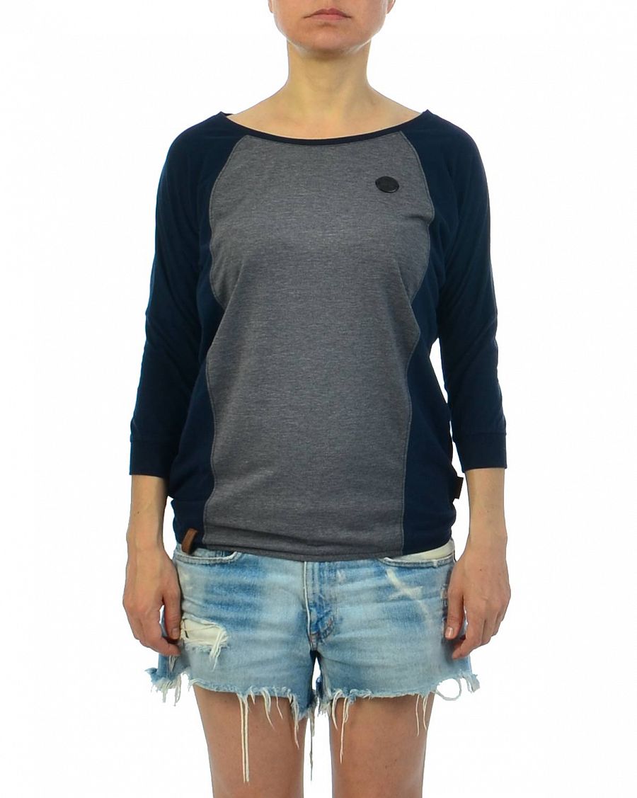 Футболка женская рукав 2/3 на рекинке Германия Naketano Purger Mit Burger III Dark Blue-Dark Grey отзывы Футболка женская рукав 2/3 на рекинке Германия Naketano Purger Mit Burger III Dark Blue-Dark Grey отзывы