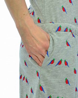 Платье женское короткий рукав и карманами Naketano El Majmuni Doofmann Grey-Green Head Платье женское короткий рукав и карманами Naketano El Majmuni Doofmann Grey-Green Head