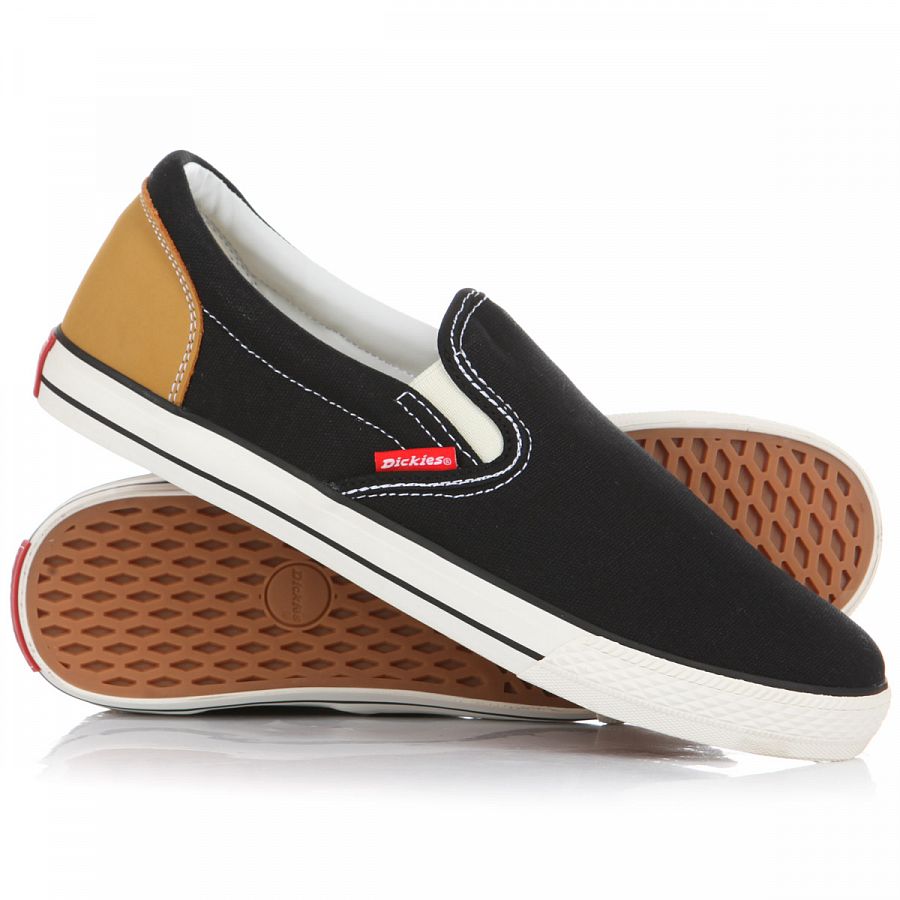 Слипоны мужские Dickies Suede Slip On Black Black/Brown отзывы