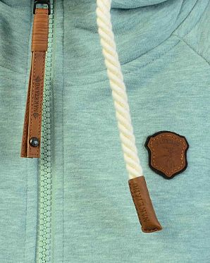 Толстовка женская с капюшоном Naketano Blonder Engel Wiederkauer Grun Melange