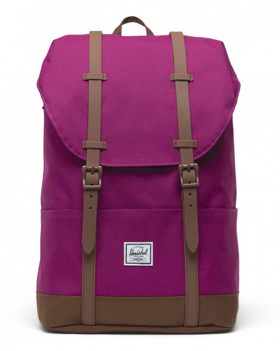 Рюкзак Herschel Retreat Youth MYKONOS FESTIVAL FUSCHIA/SADDLE BROWN отзывы