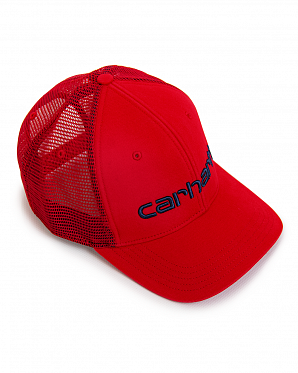Бейсболка сетка Carhartt Style # 101195 Canvas Mesh-Back Logo Graphic Cap Red