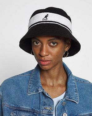 Панама Kangol Bermuda Stripe Bucket K3326ST Black Панама Kangol Bermuda Stripe Bucket K3326ST Black