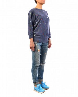 Футболка лонгслив 3/4 женский Bibchen Titten Streicheln Bluegrey Футболка лонгслив 3/4 женский Bibchen Titten Streicheln Bluegrey