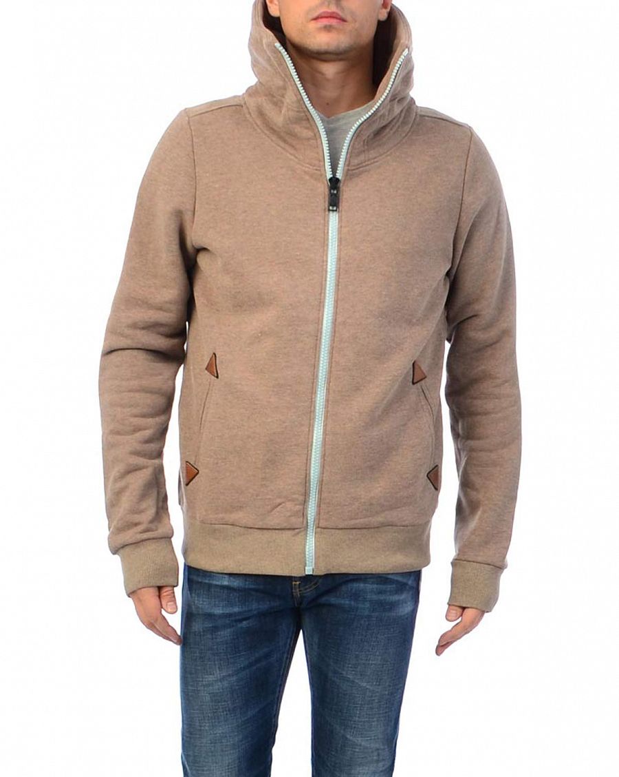 Толстовка мужская с высоким воротом на молнии Naketano Ivic Light Brown отзывы Толстовка мужская с высоким воротом на молнии Naketano Ivic Light Brown отзывы