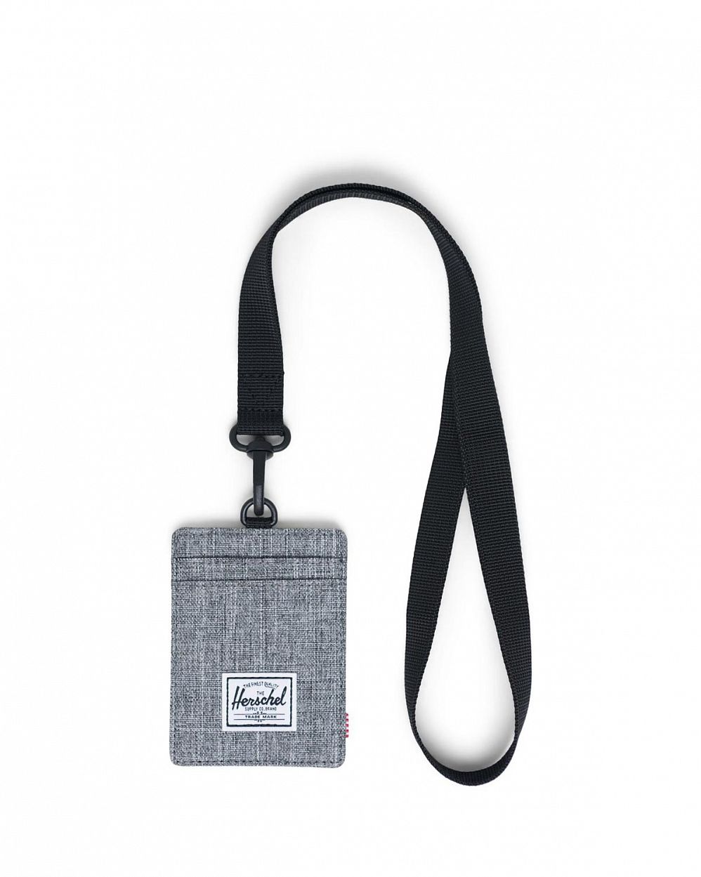 Визитница на шнурке Herschel Charlie Lanyard RFID Raven Crosshatch отзывы