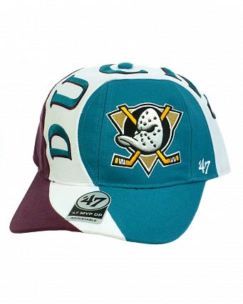 Бейсболка классическая с изогнутым козырьком '47 Brand CIRCUIT MVP DP Anaheim Ducks PJA Plum