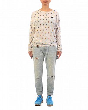 Футболка женская с длинным рукавом Naketano Gewitzt Oma Футболка женская с длинным рукавом Naketano Gewitzt Oma