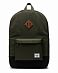 Рюкзак водоотталкивающий с карманом для 15 ноутбука Herschel Heritage Forest/Night Black