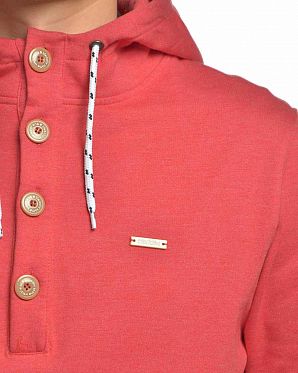 Толстовка мужская с капюшоном Iriedaily Hipster Red Mel