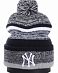 Шапка с помпоном на флисе '47 Brand Baseball New York Yankees Grey