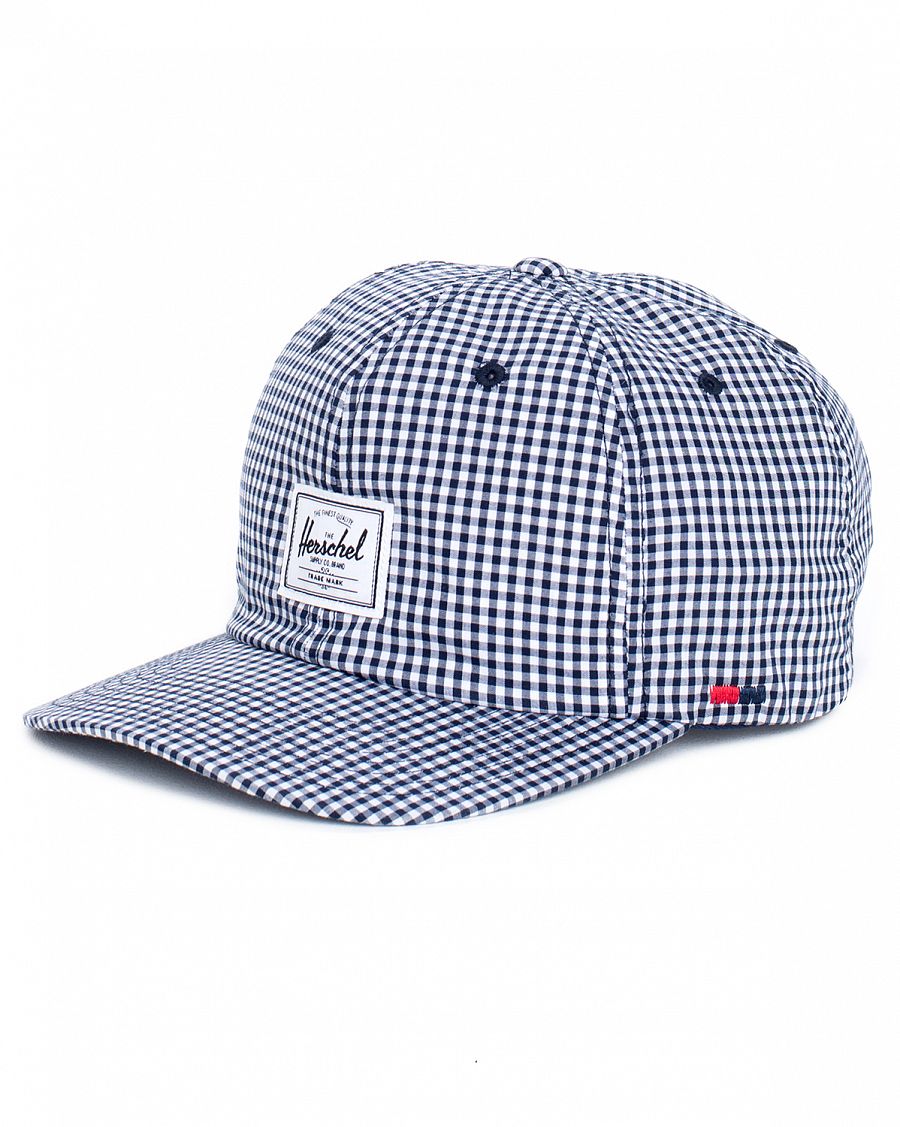 Бейсболка с прямым козырьком летняя Herschel Supply Co Albert Navy Gingham отзывы Бейсболка с прямым козырьком летняя Herschel Supply Co Albert Navy Gingham отзывы