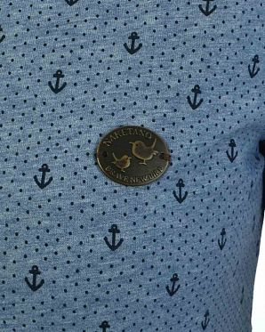 Платье женское короткий рукав и карманами Naketano El Majmuni Ankerdizzel Blue Melange Платье женское короткий рукав и карманами Naketano El Majmuni Ankerdizzel Blue Melange