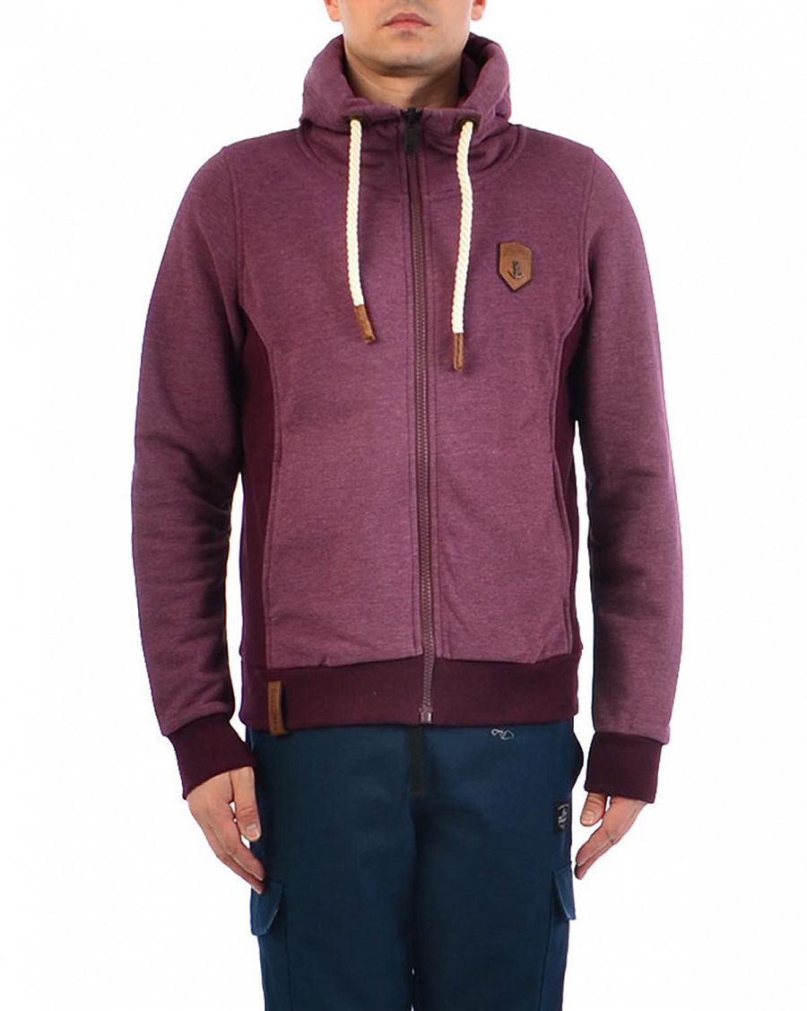 Толстовка мужская на молнии с капюшоном Naketano Full-Zip Hoodie Birol II Bordeaux отзывы