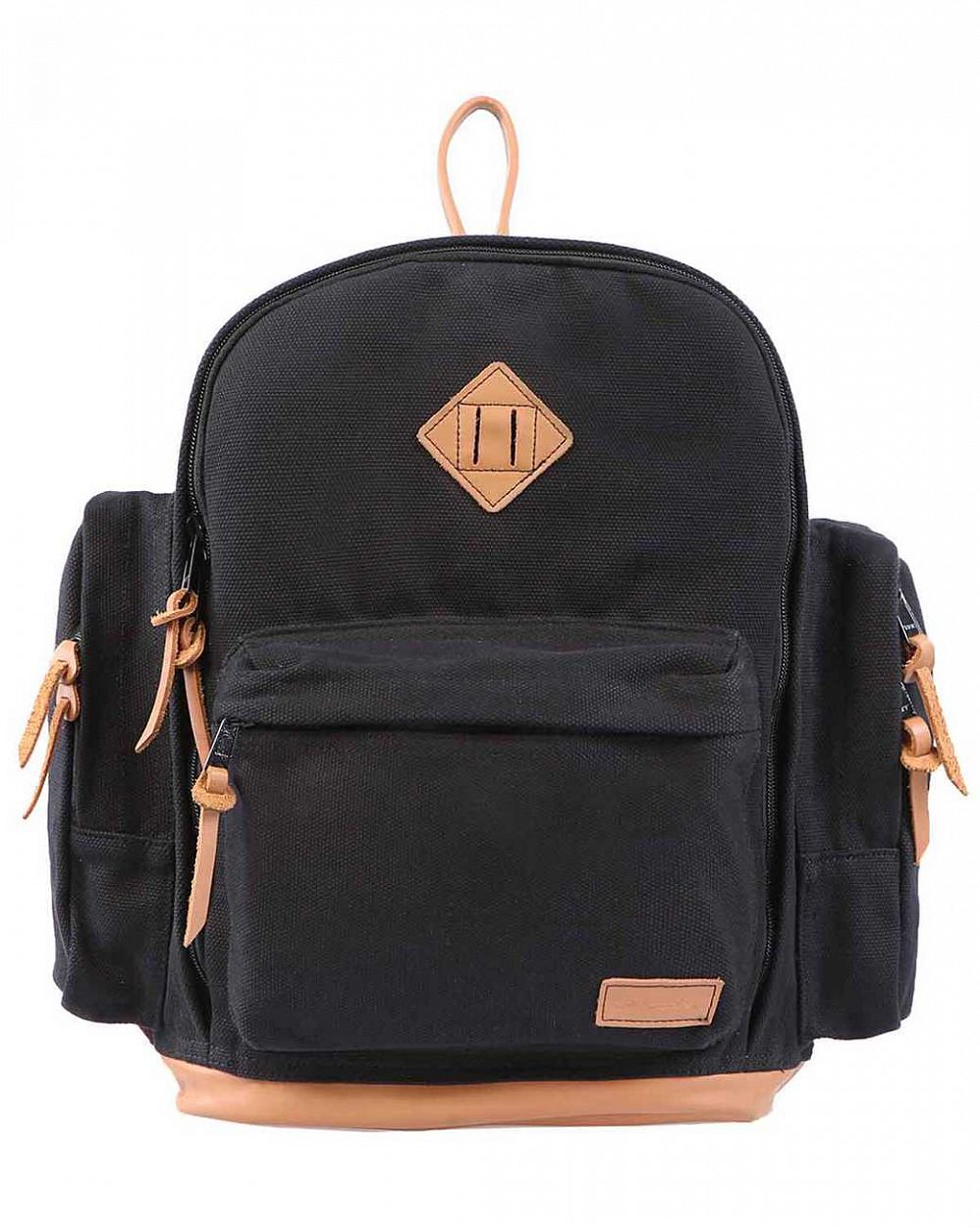 Рюкзак Submarine Daypack Canvas Leather Black Tan отзывы