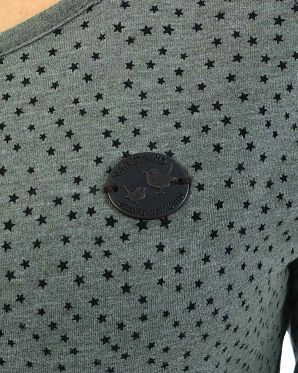 Платье женское длинным рукавом и карманами Naketano The End II Heritahe Dark Gray Melange Платье женское длинным рукавом и карманами Naketano The End II Heritahe Dark Gray Melange